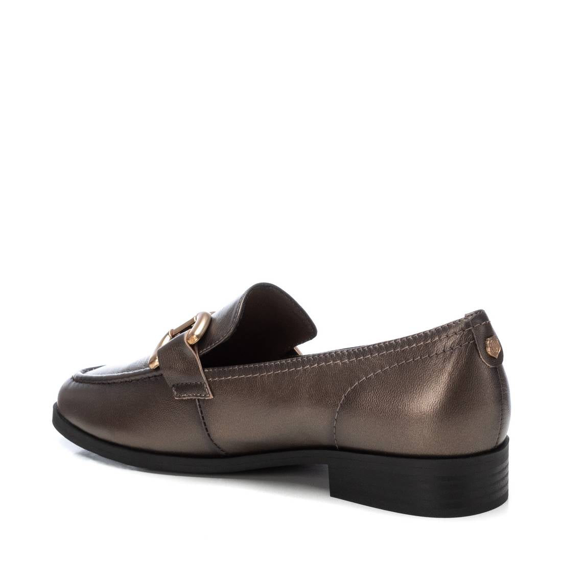 Carmela 16196505 mocassin gris cuir talon bas