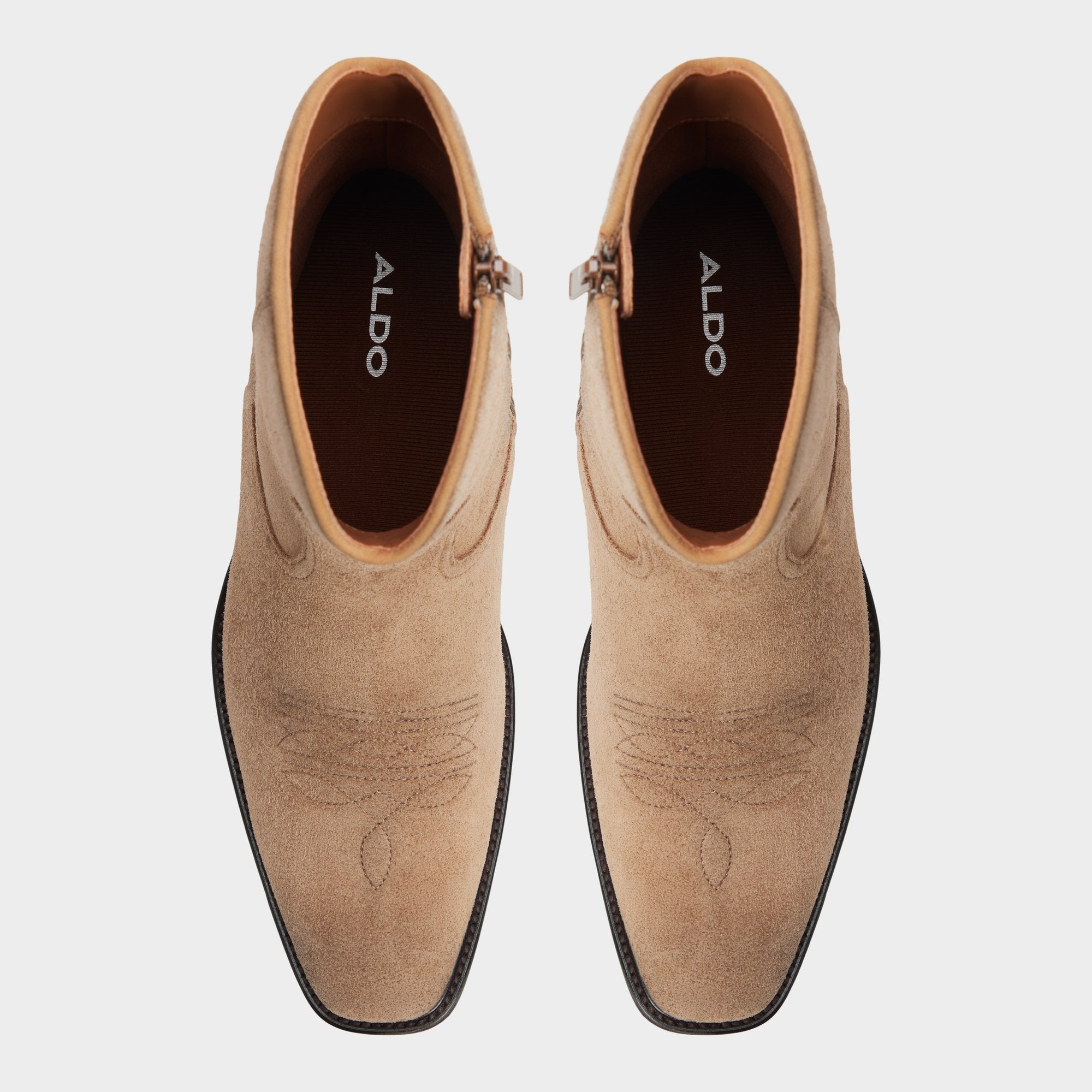 Aldo Wally bottines western suède beige