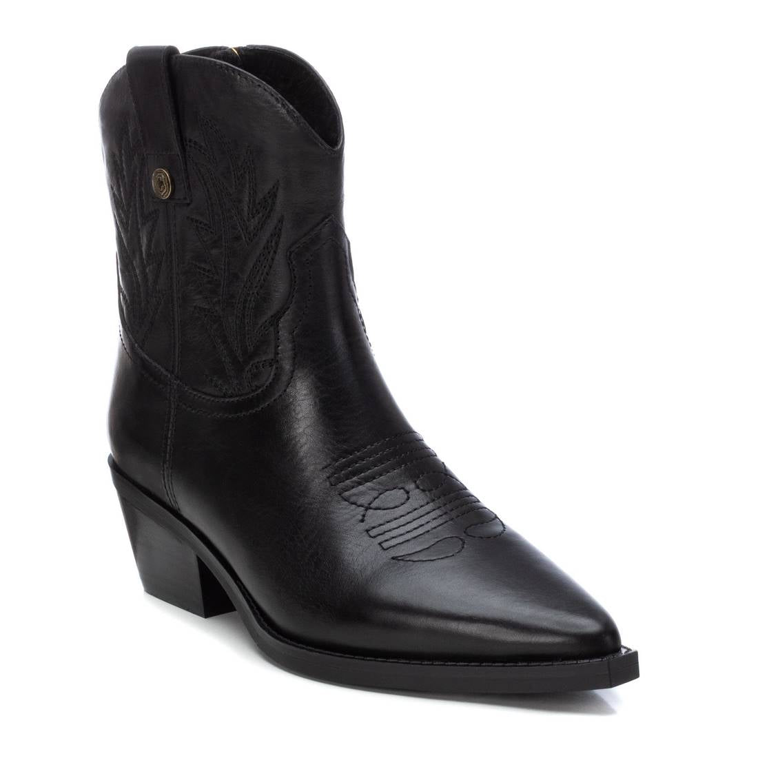 Carmela 16189001 bottines femme noir cuir talon 6 cm