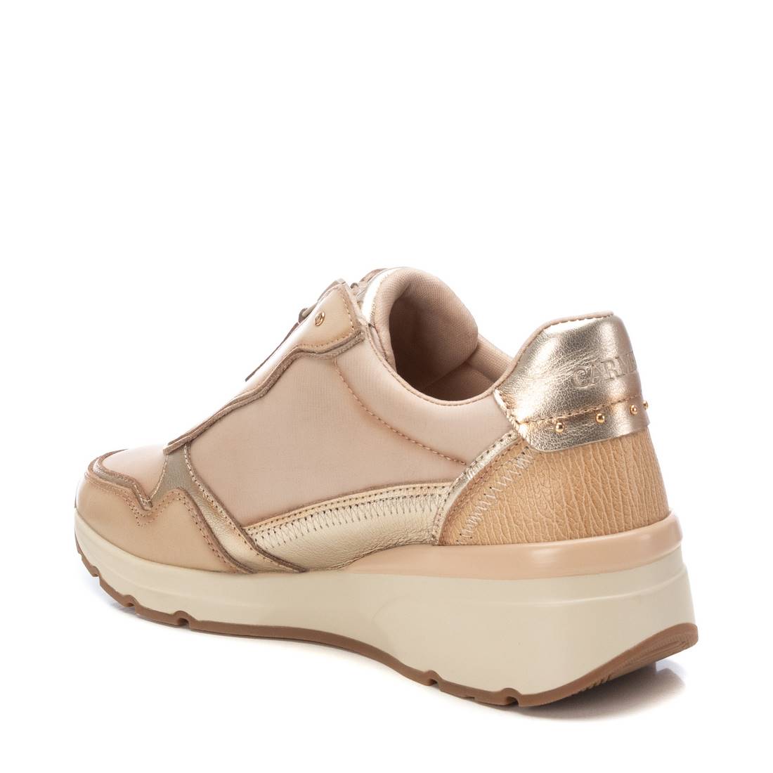 Carmela 16183003 basket cuir blanche plateforme