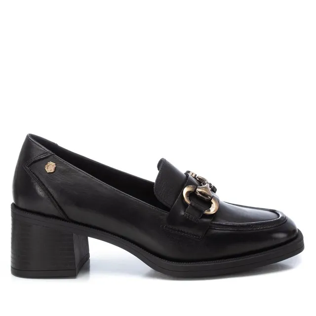 Carmela 16200102 mocassin cuir noir talon moyen 35-41