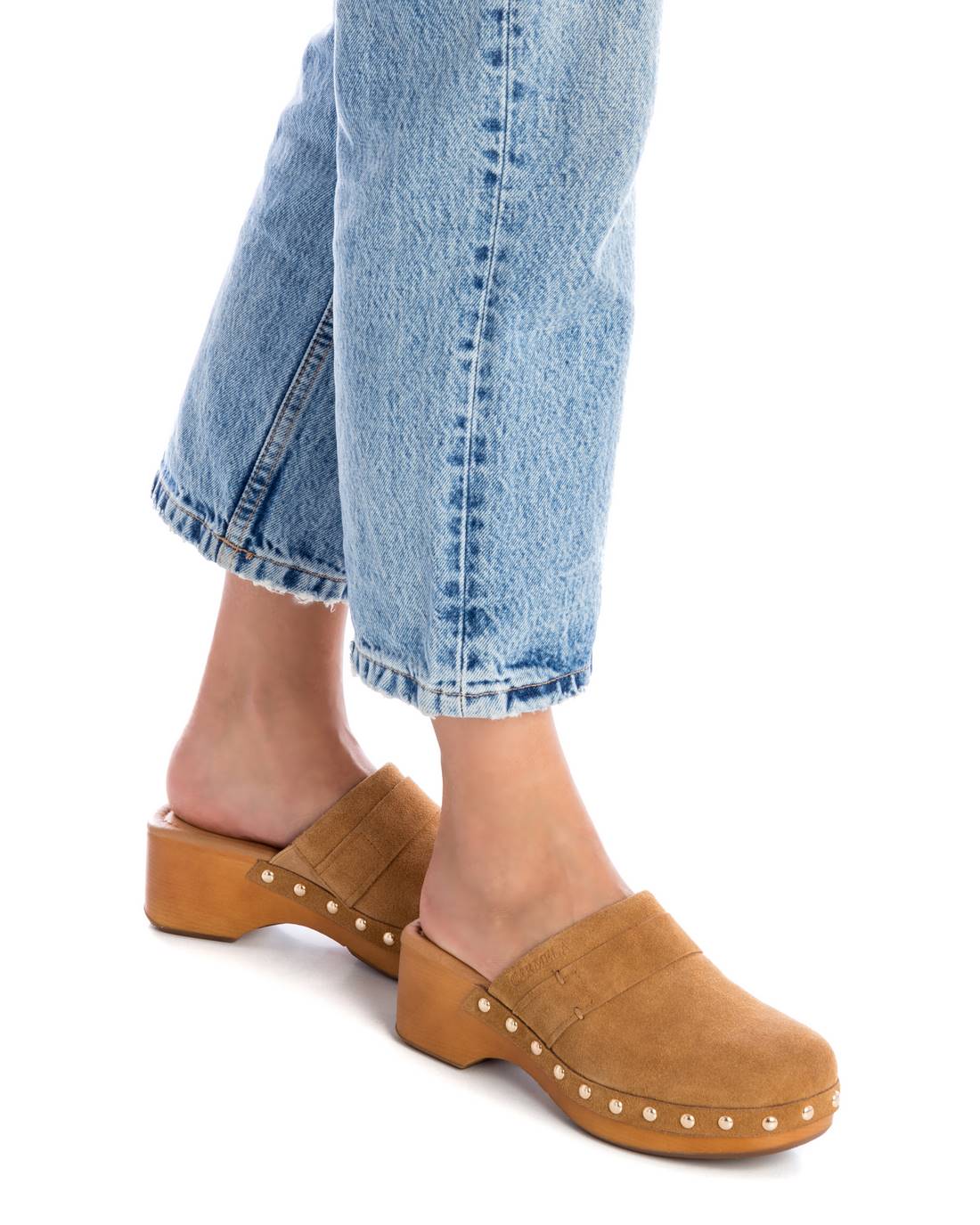 Carmela 16045207 sabot femme marron cuir 5 cm