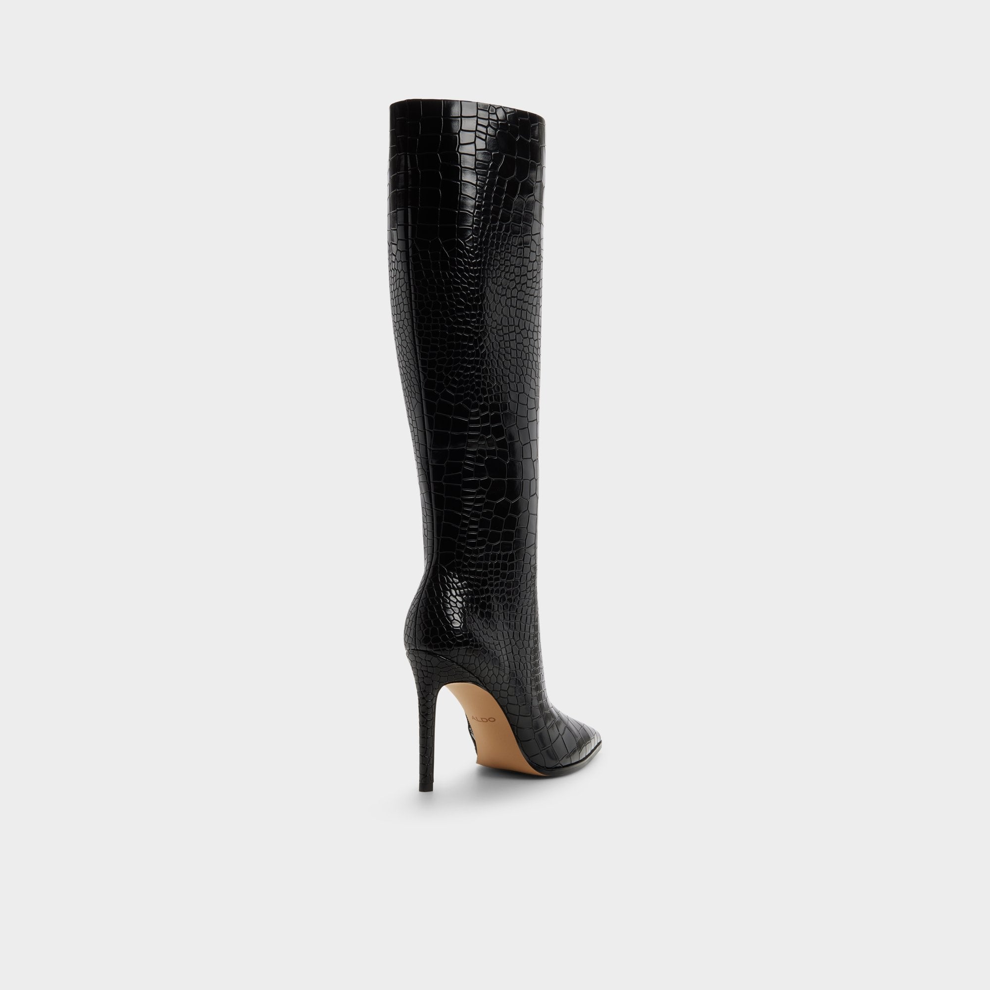 ALDO Alabrenda botte haute noire talon confort