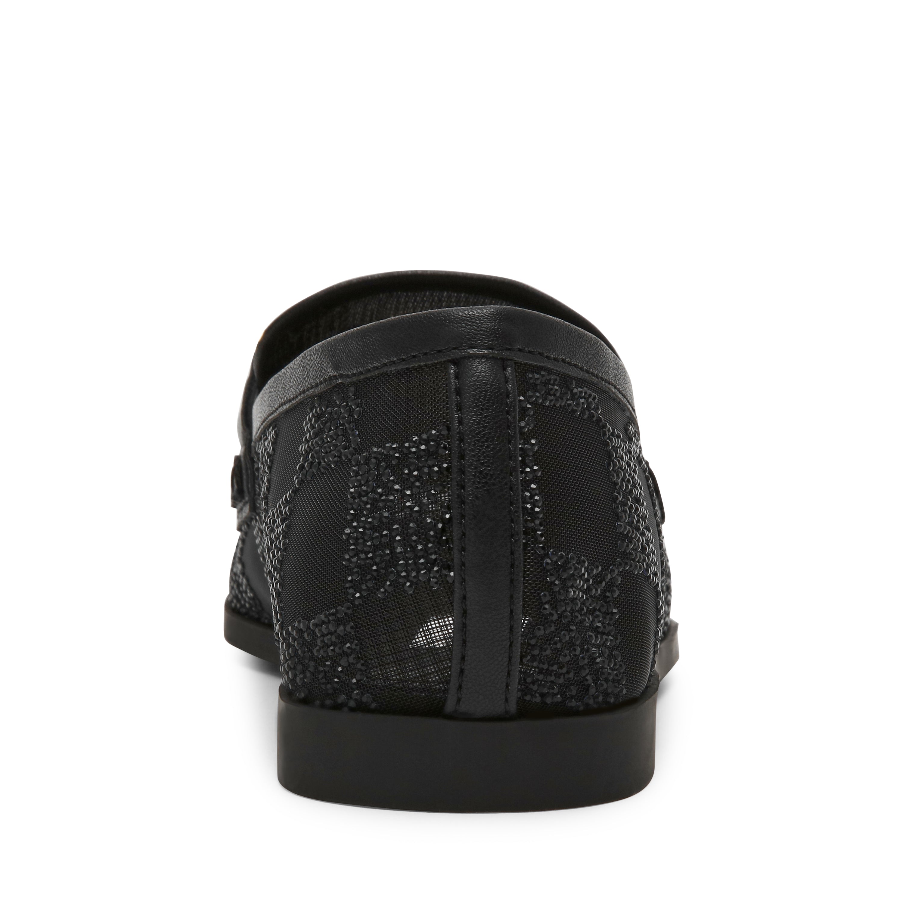 Steve Madden Cityhall mocassins noirs tissu doré