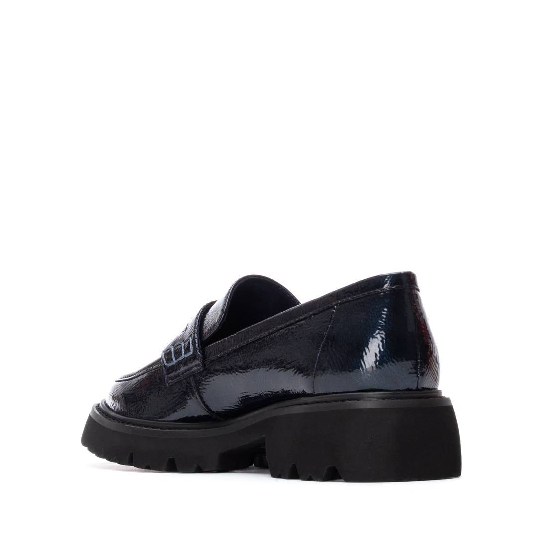 Carmela 16255103 mocassins vernis femme bleu