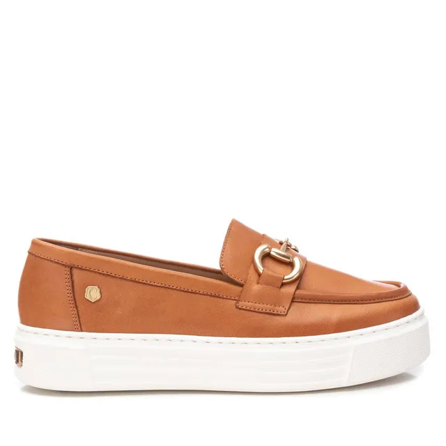 Carmela 16131902 mocassin femme marron cuir métal