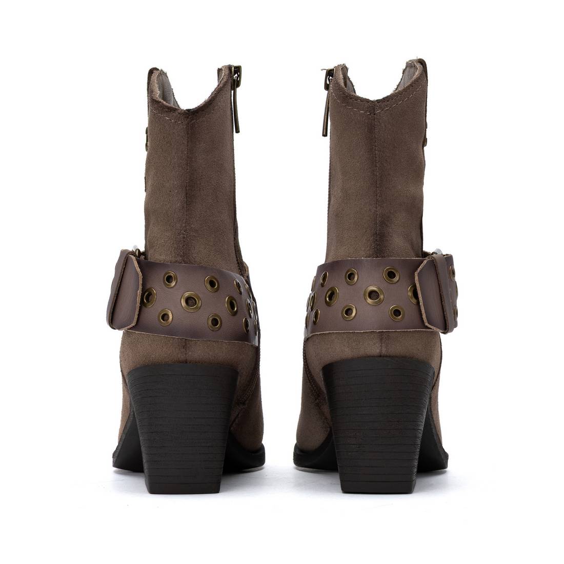 Carmela 16413202 bottine talon marron cuir véritable