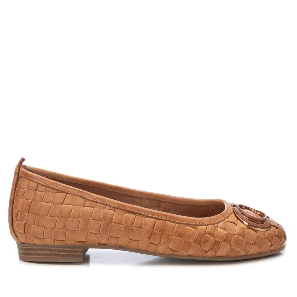 Carmela 16216901 ballerines cuir camel plates
