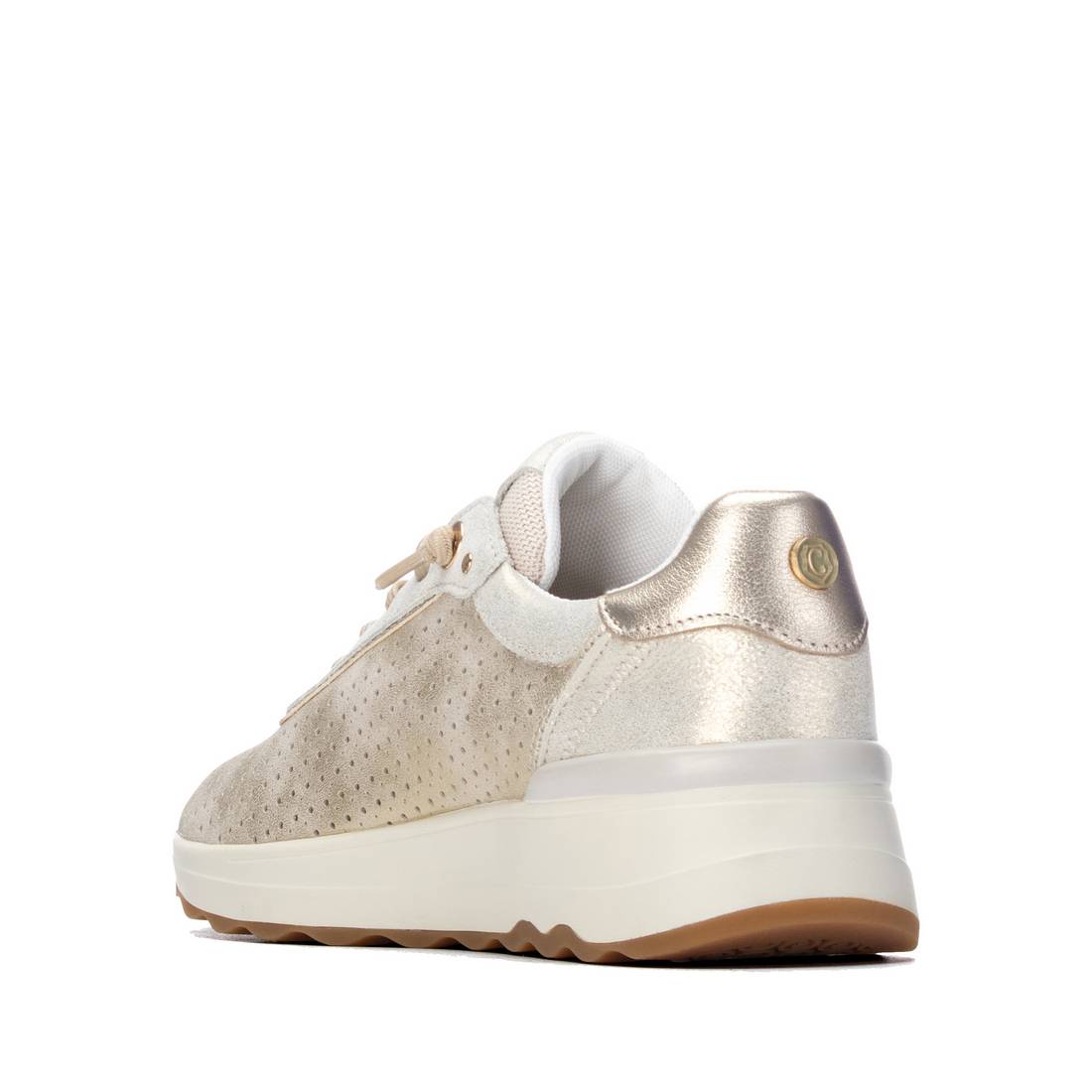 Carmela 16324503 baskets femme doré compensées lacets