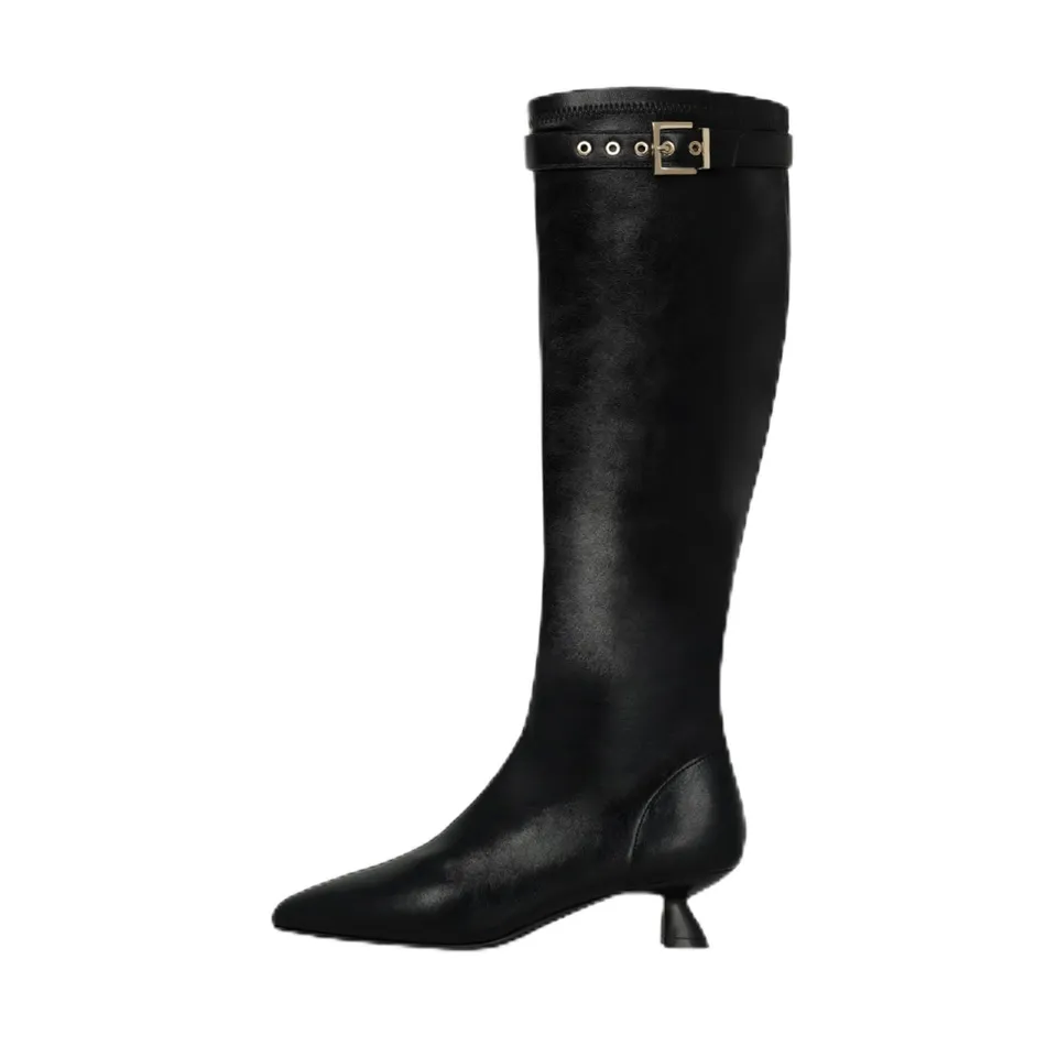 LODI A-Ritmo bottes cuir noires tige haute