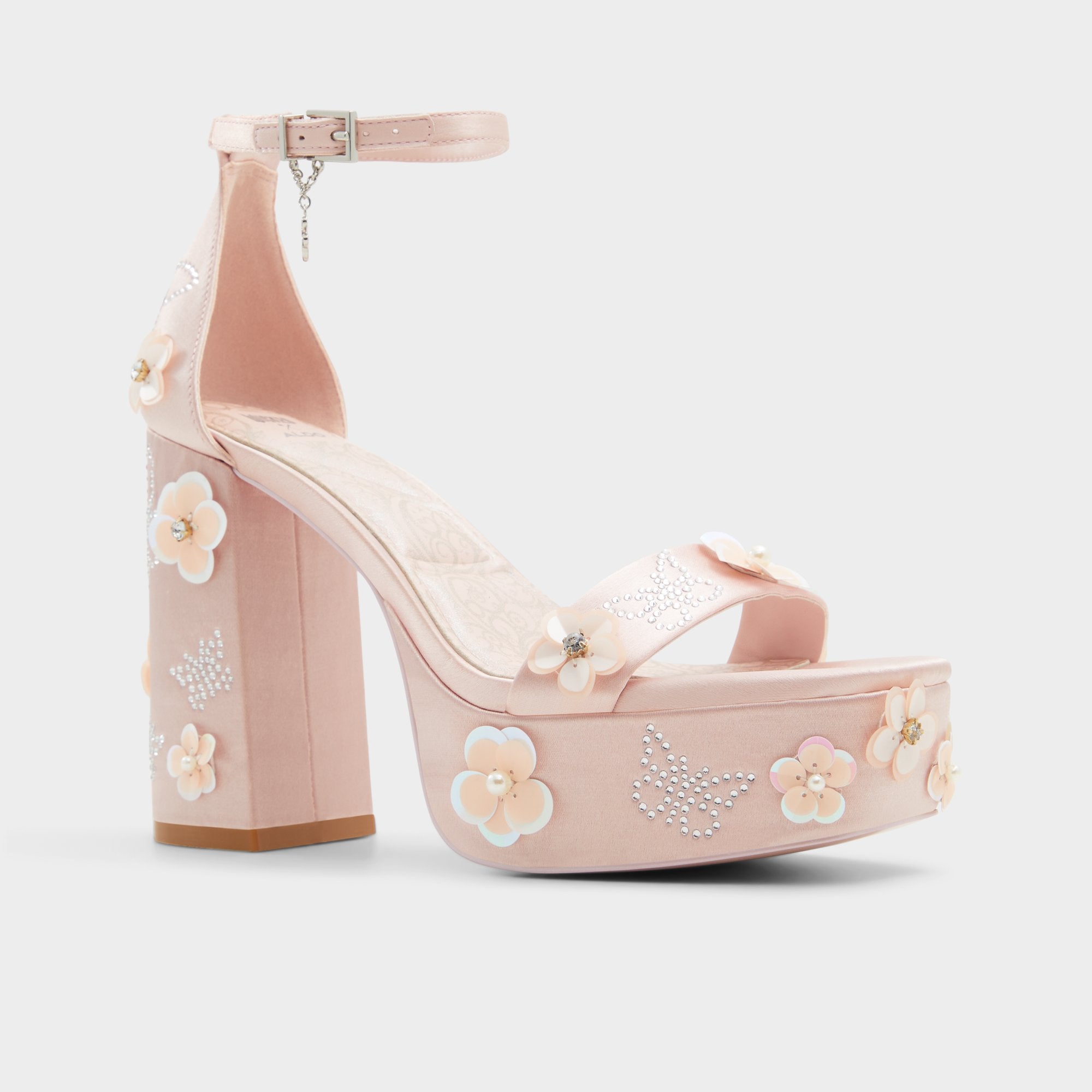 ALDO Beautifical Sandales Roses Plateforme Satin