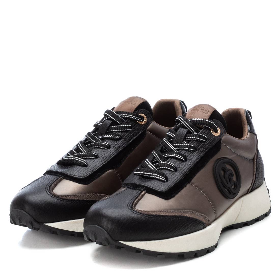 Carmela 16111702 sneakers cuir marron à lacets