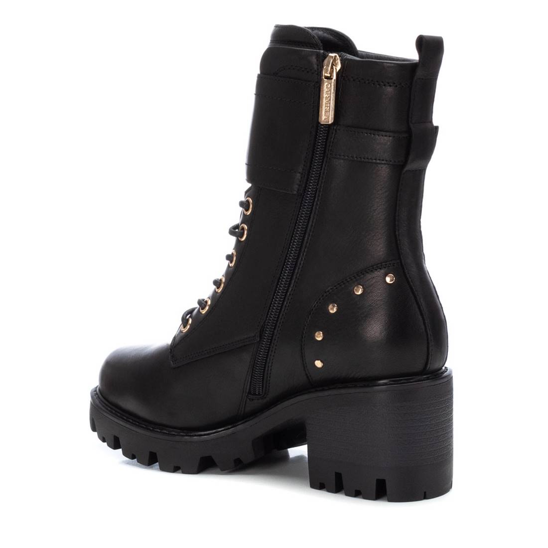 Carmela 16087701 bottine femme noire cuir talon 6 cm