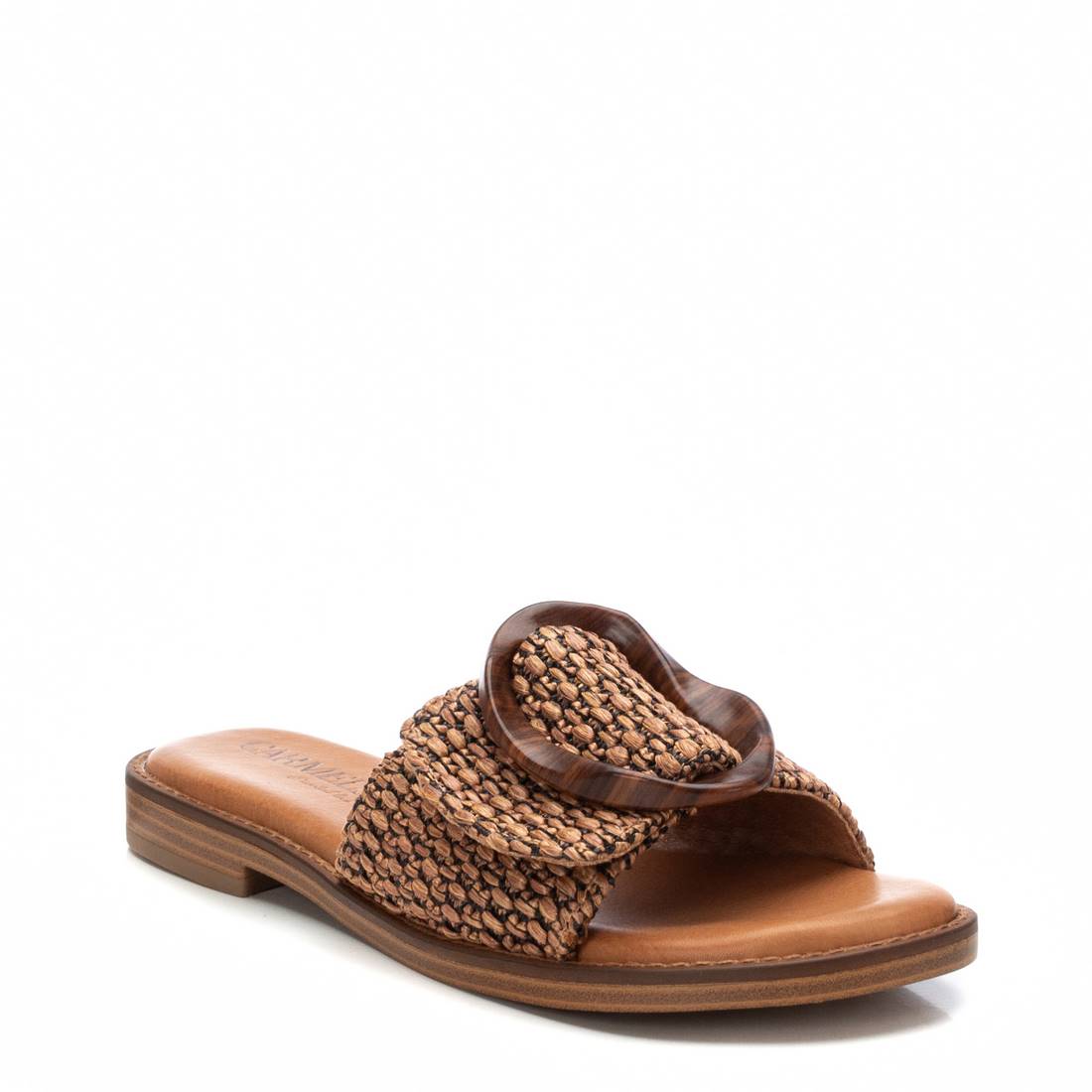 Carmela 16241503 sandale camel raphia talon bas