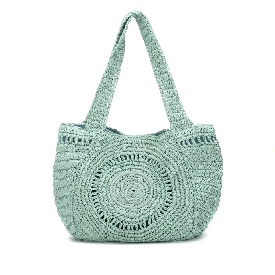 Carmela 18622501 sac épaule turquoise raphia taille unique