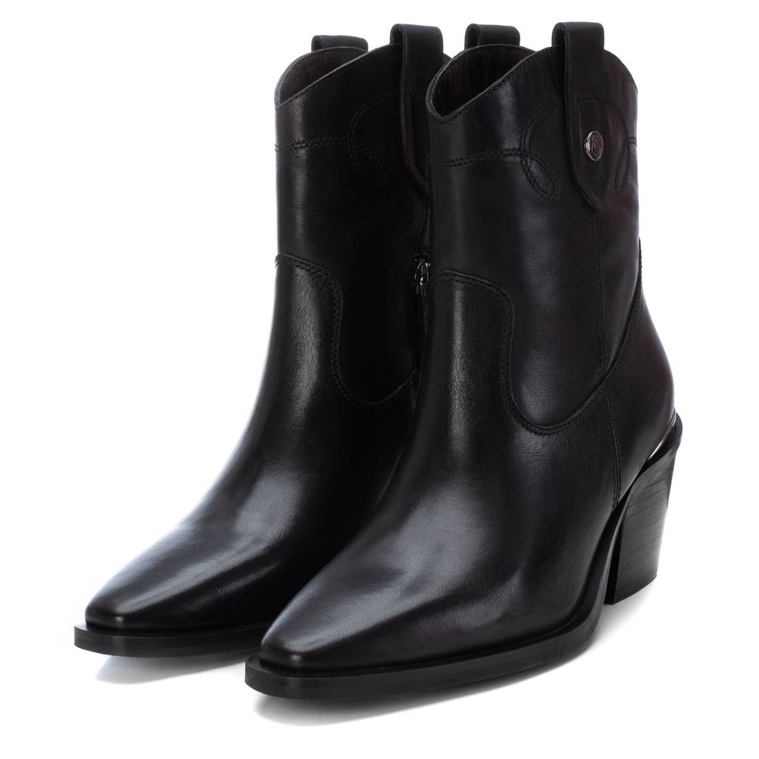 Carmela 16171801 bottine cuir noir western 7 cm