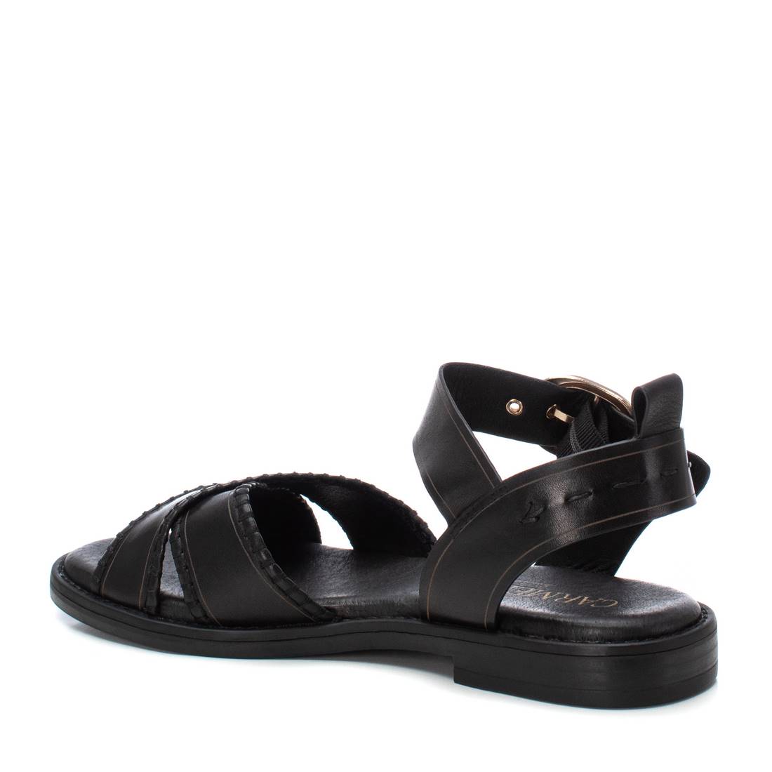 Carmela 16220402 sandale cuir noir bride cheville