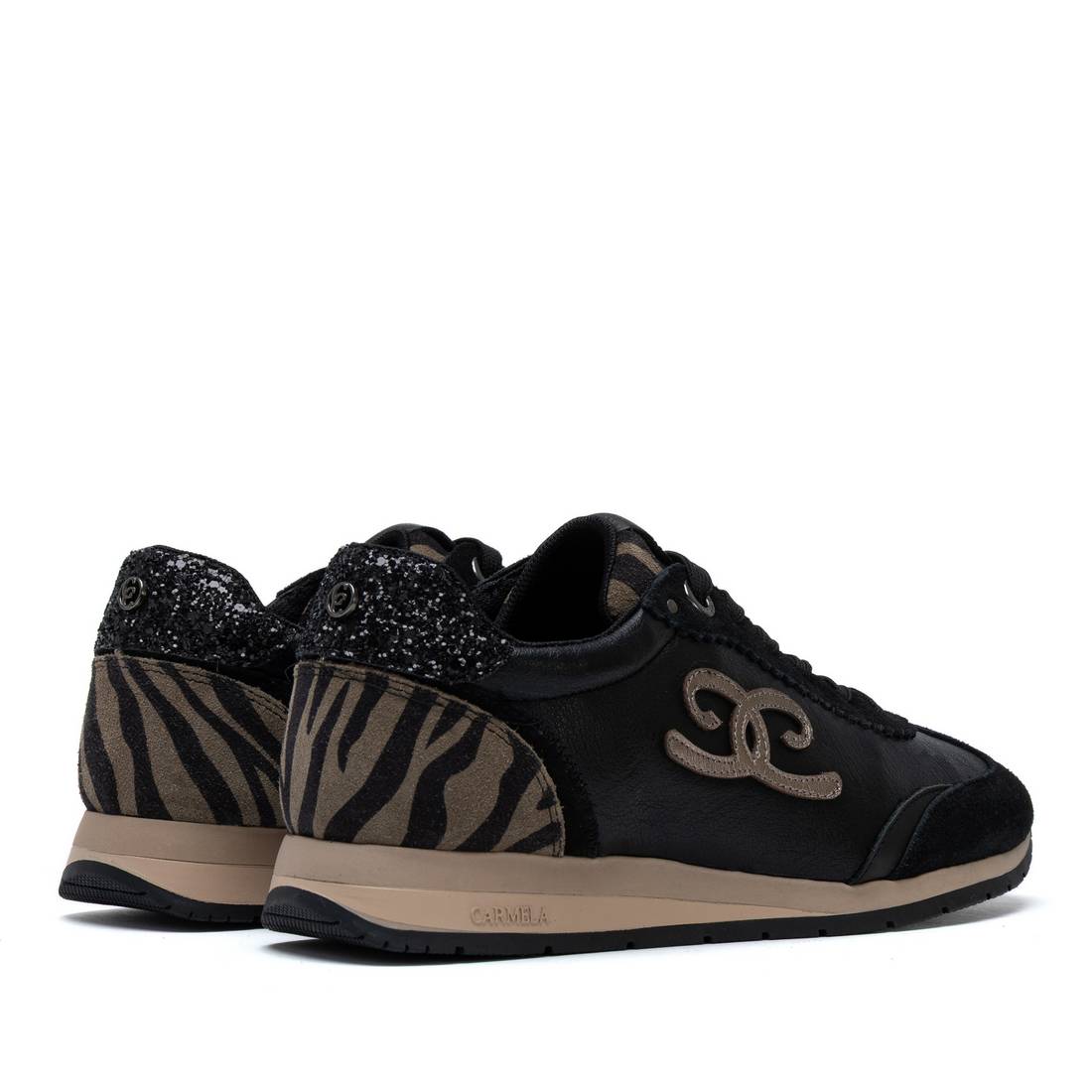 Carmela 164234 16423403 baskets noires semelle jogging