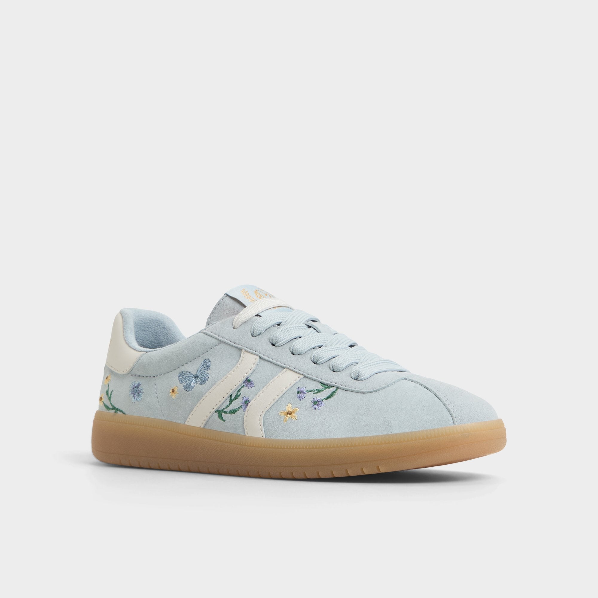ALDO Chicsneaker baskets suède pastel brodées fleurs