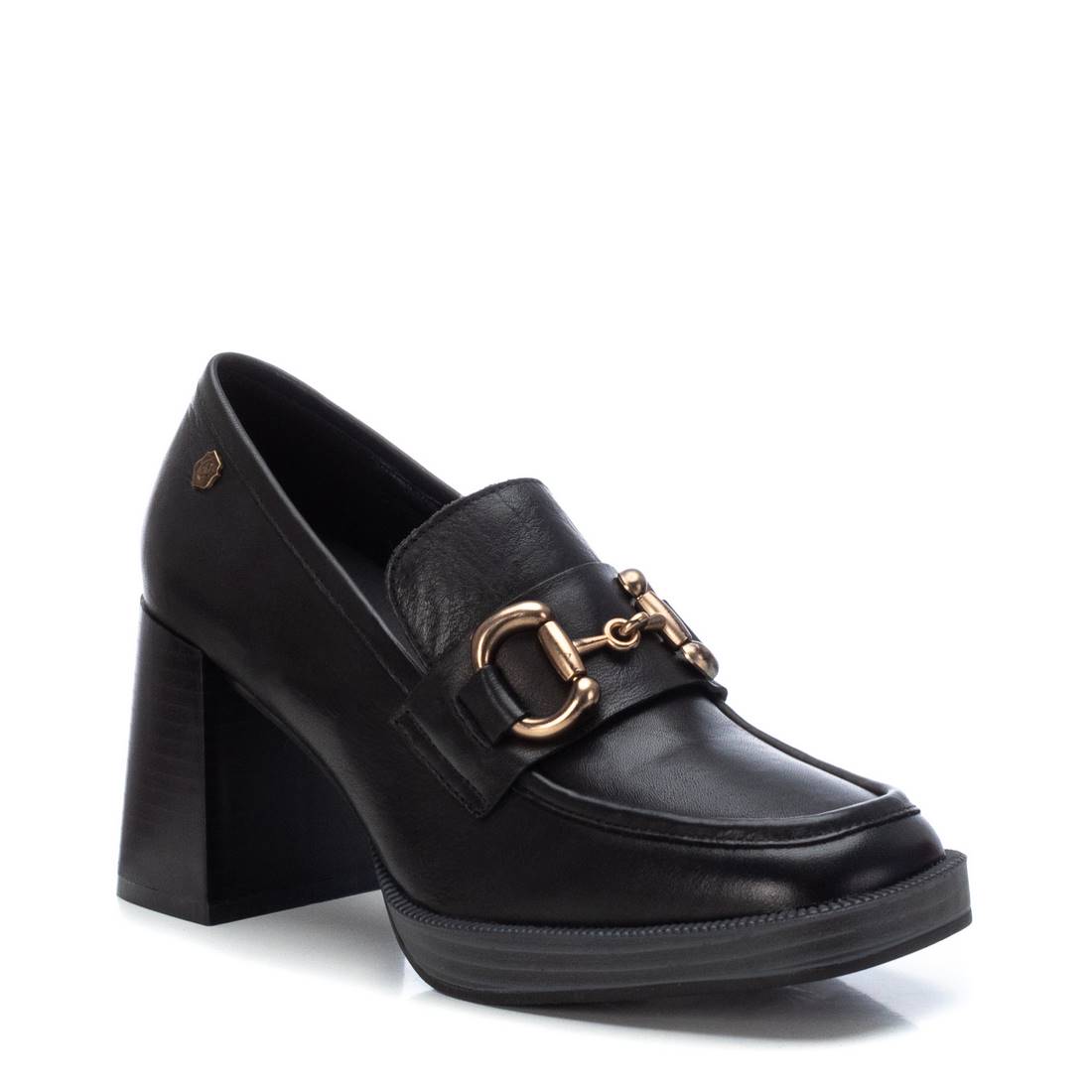 Carmela 16123502 mocassin noir cuir talon 8 cm