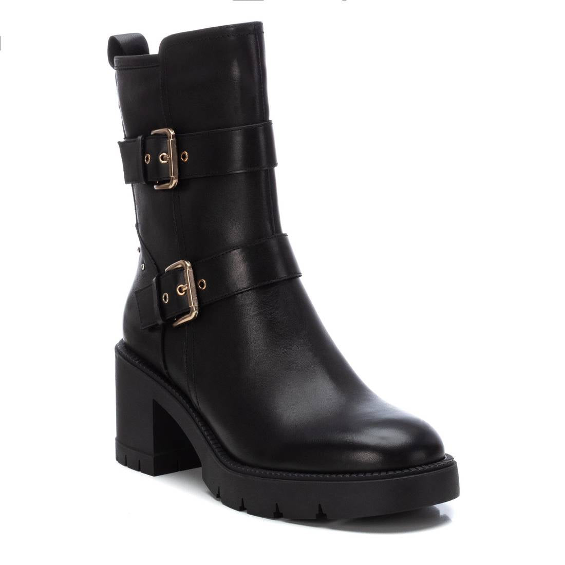Carmela 16189601 bottines cuir noir talon 8 cm