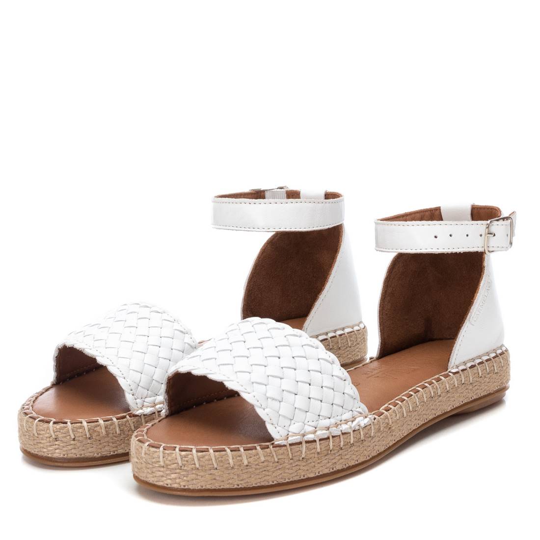 Carmela 160479 16047906 sandale femme blanc cuir
