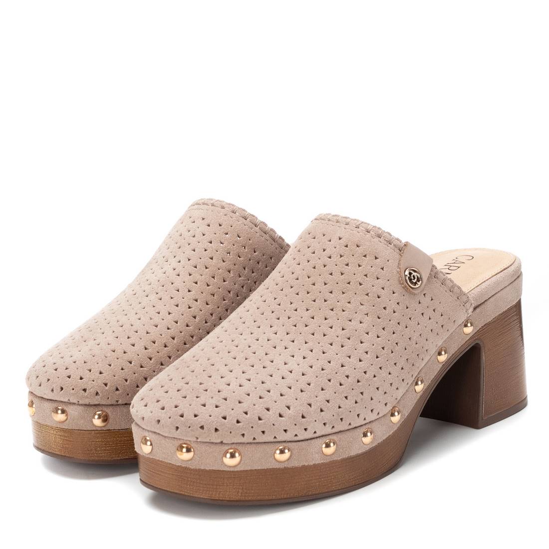 Carmela 16222006 sabot cuir camel talon 7 cm