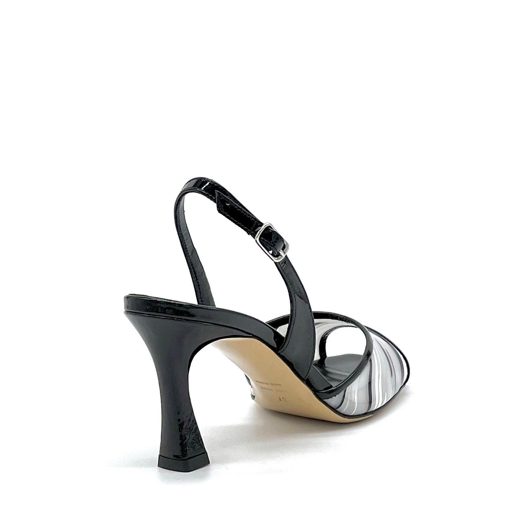 ELATA 15138 sandale vernie noire 37 talon 7,5 cm