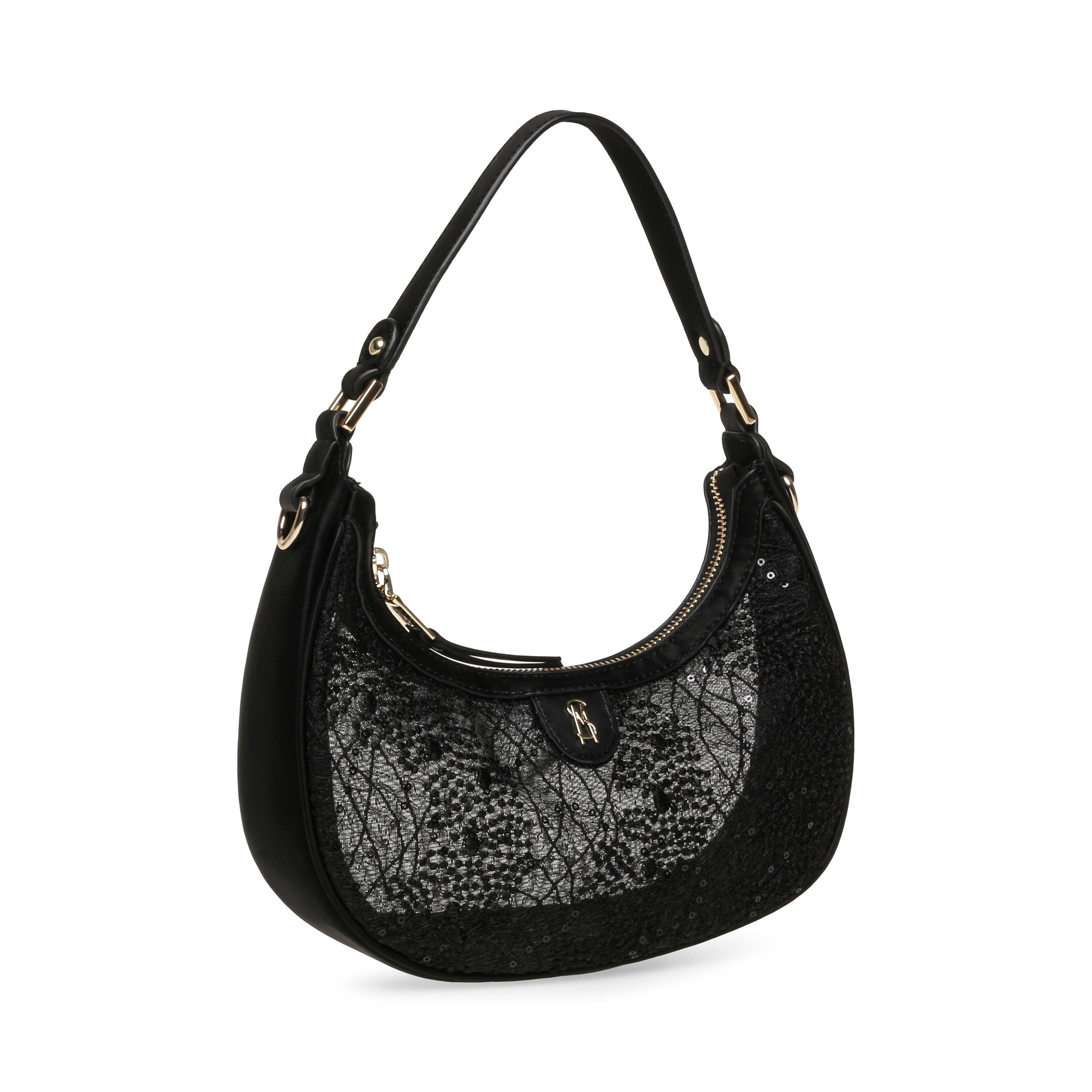 Steve Madden Bamour-L sac épaule noir zippé 25 cm