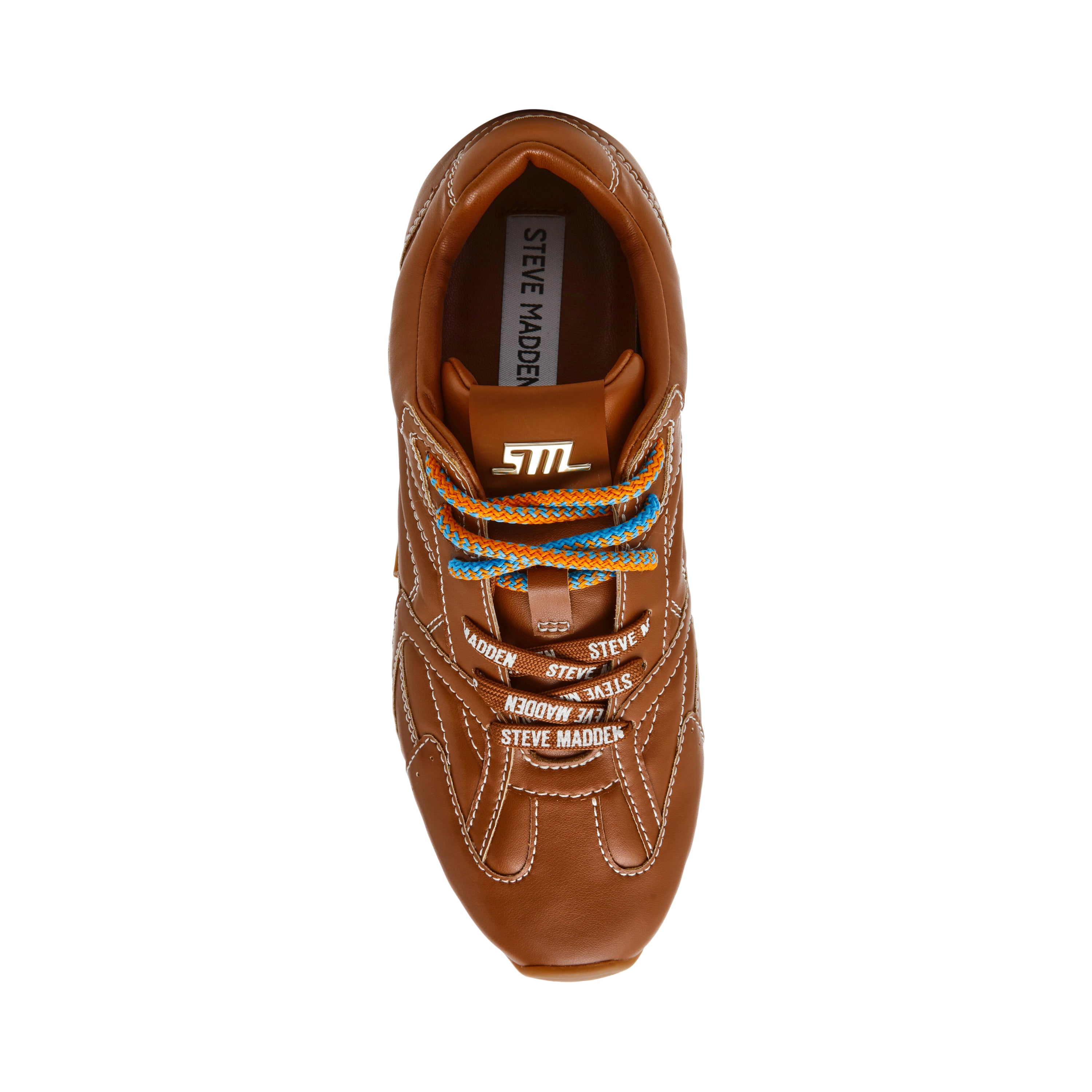 Steve Madden Asiel-SM baskets cognac semelle 2 cm