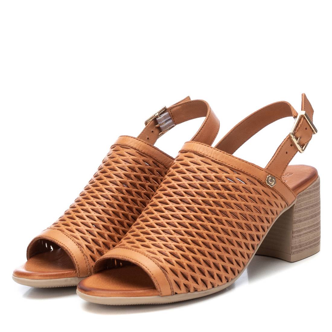 Carmela 16083701 sandale cuir marron talon 8 cm