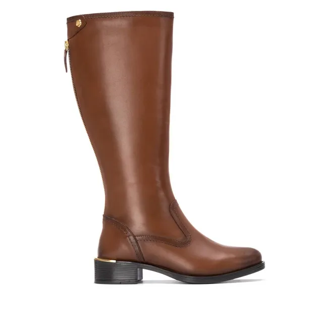 Carmela 16264201 bottes cuir camel talon bas