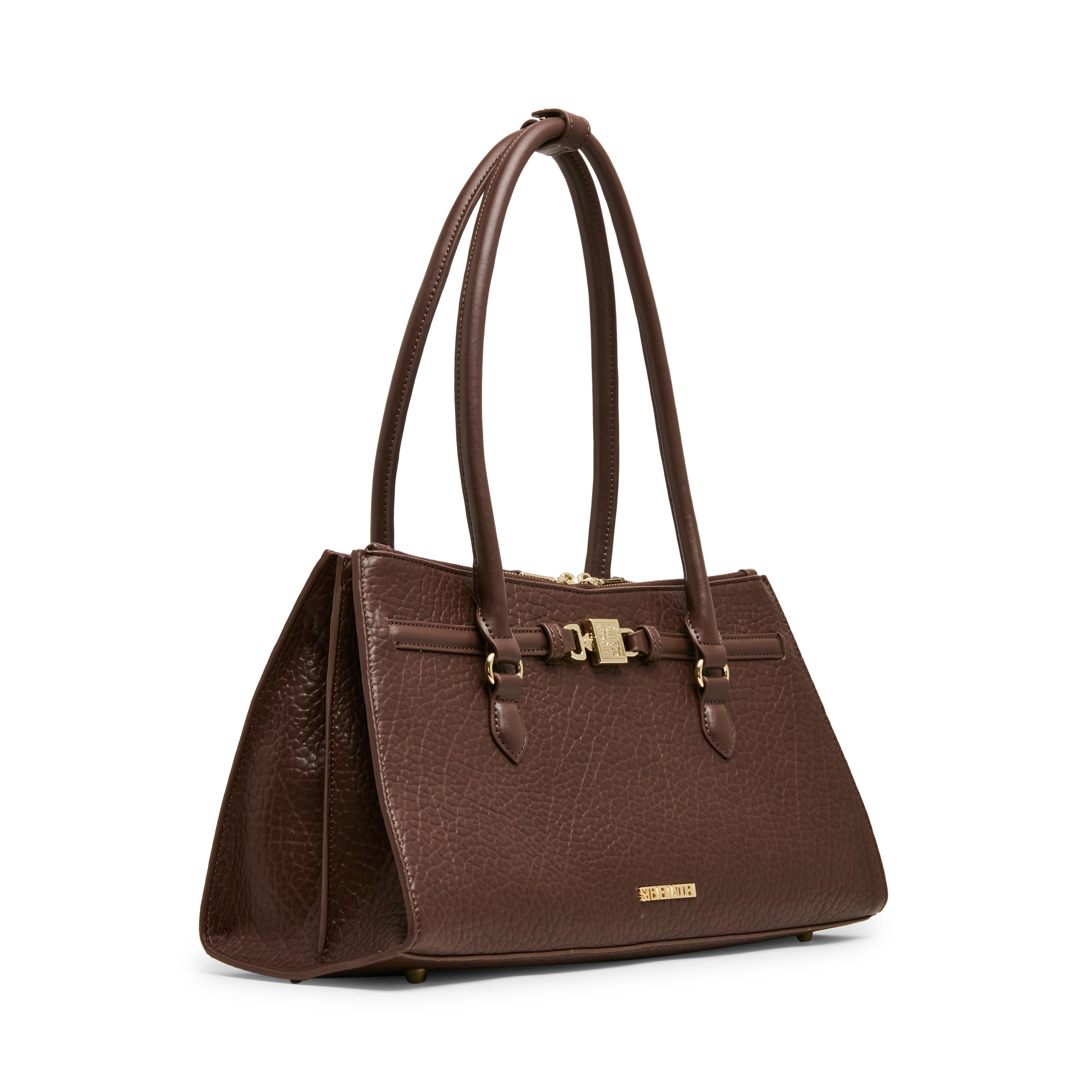 Steve Madden Bshirley sac shopper marron doré zippé
