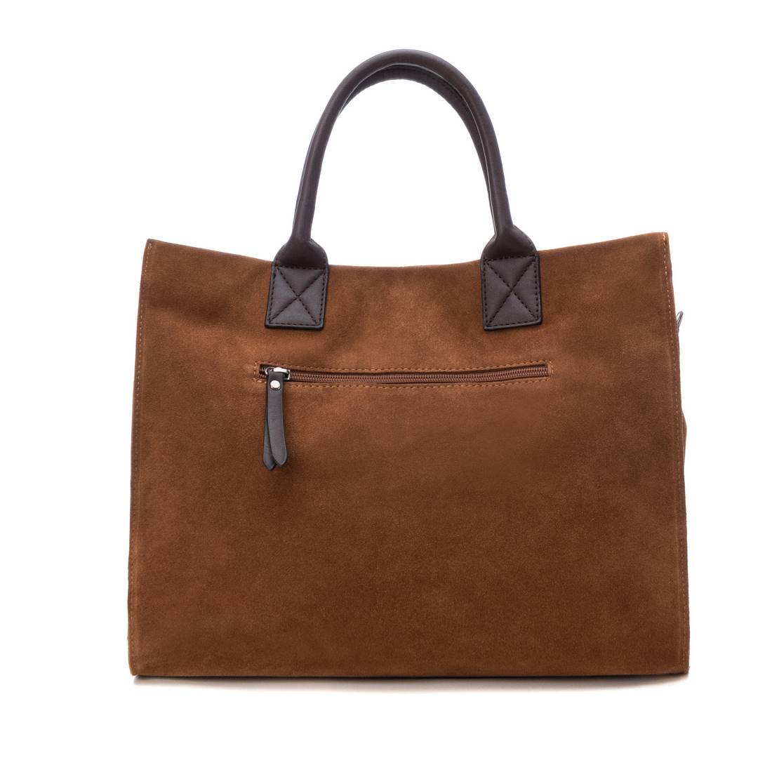 Carmela 18602801 sac shopper marron cuir velours