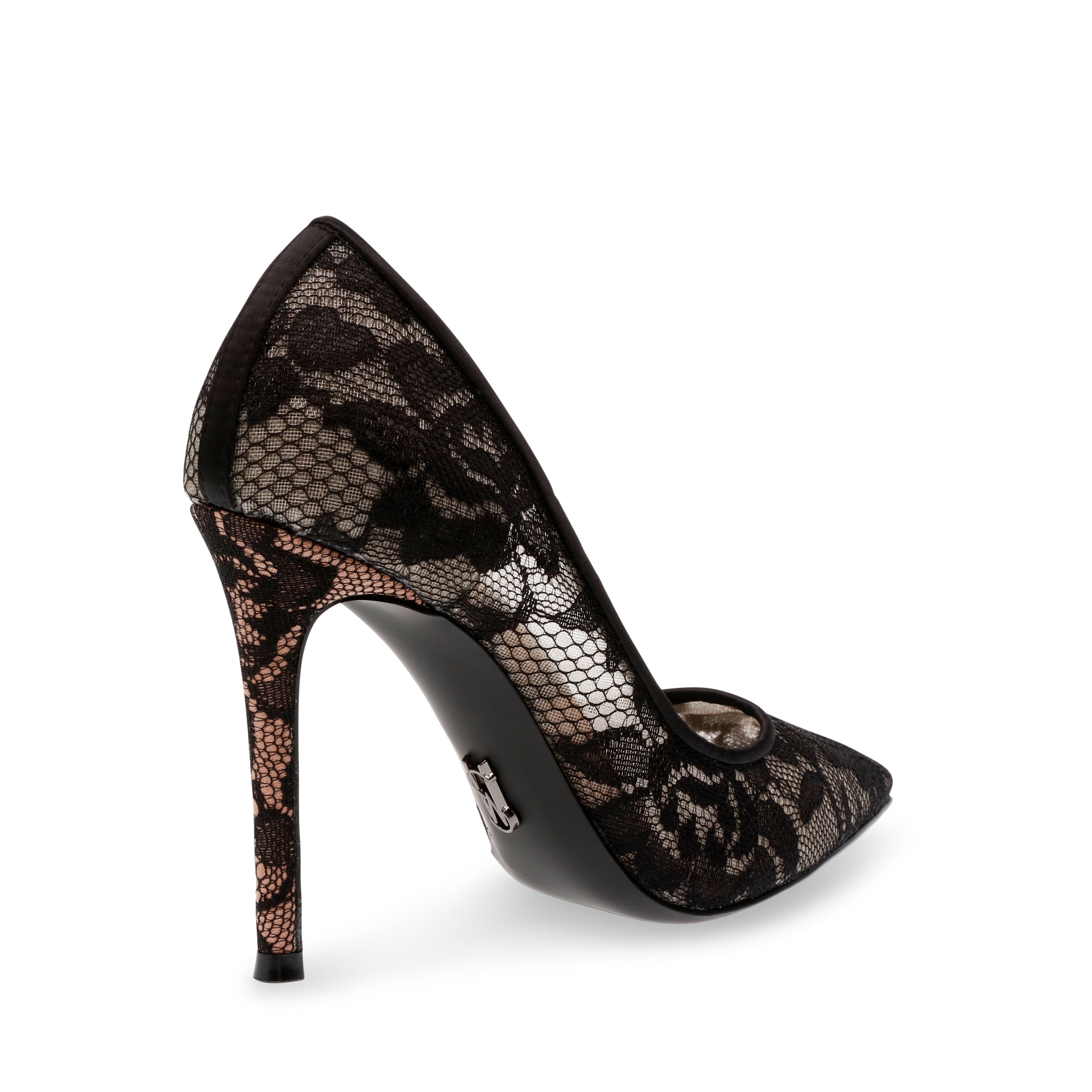 Steve Madden Evelyn-L escarpins dentelle noire talon 10,5 cm
