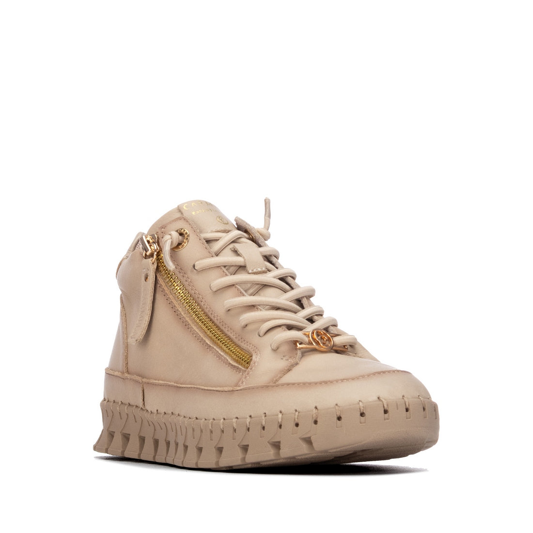 Carmela 16439202 bottines femme beige cuir lacets