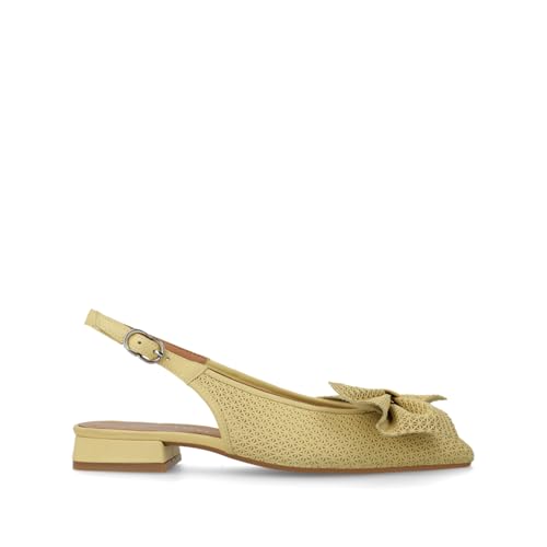 LODI BRO5258 ballerines jaunes cuir véritable