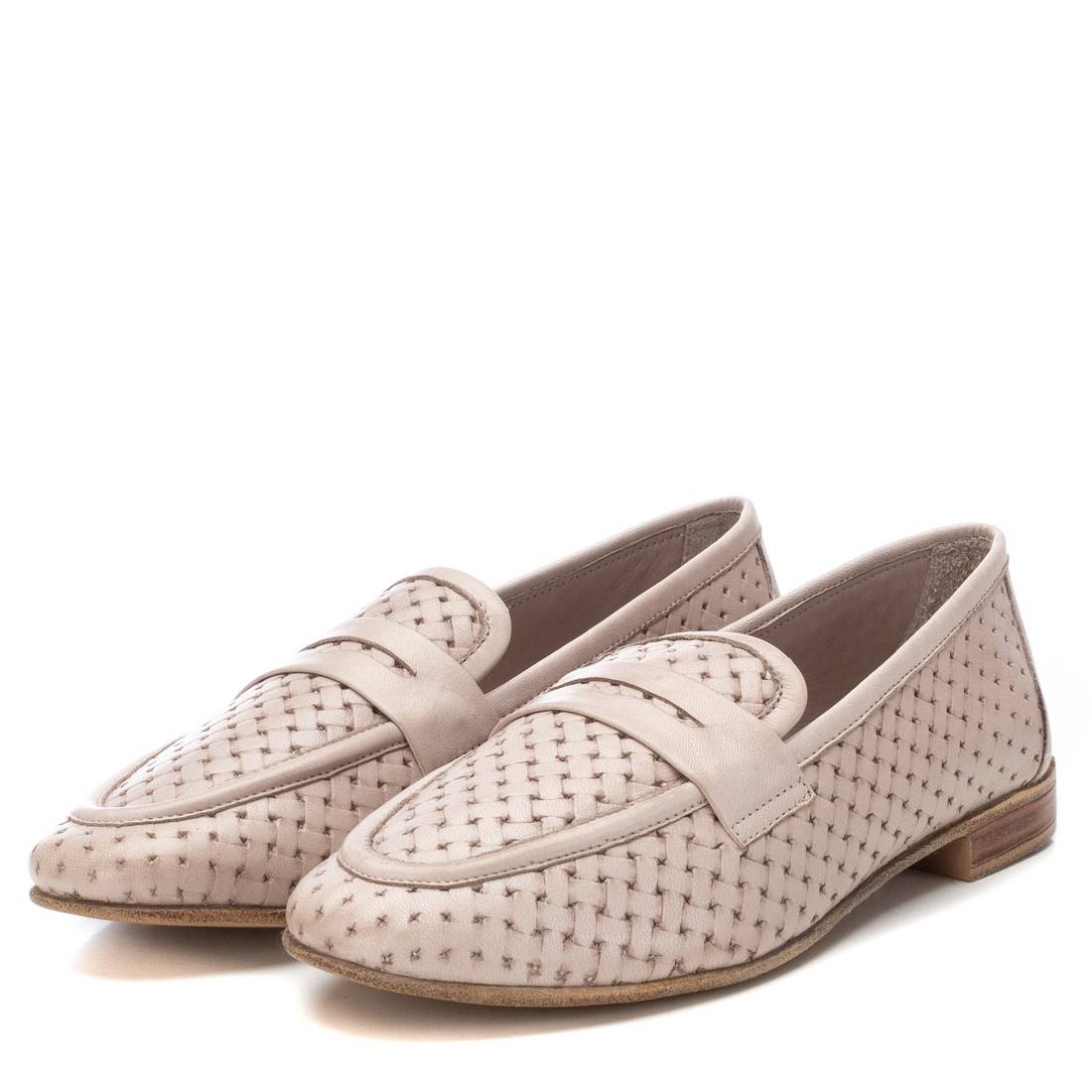 Carmela 16155803 mocassin femme marron cuir tressé