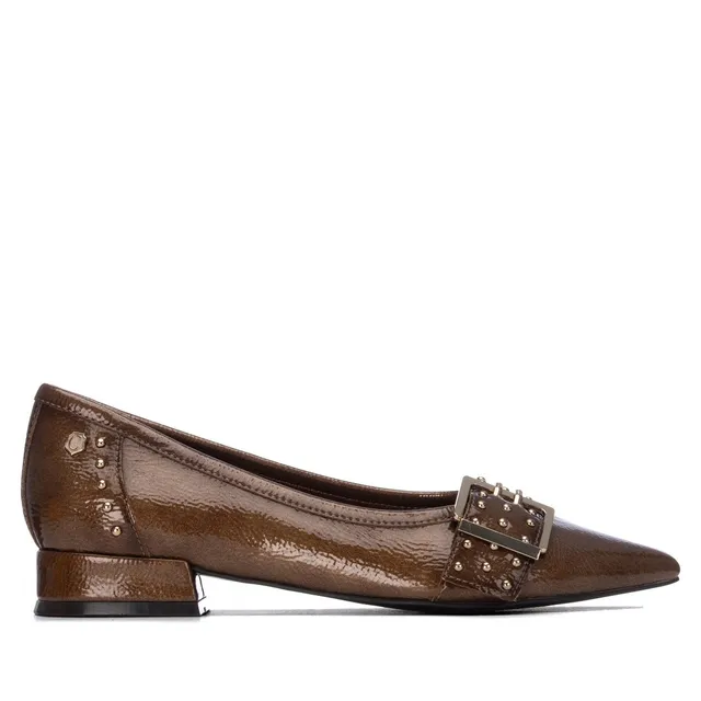 Carmela 16439702 ballerines femme taupe vernis plates