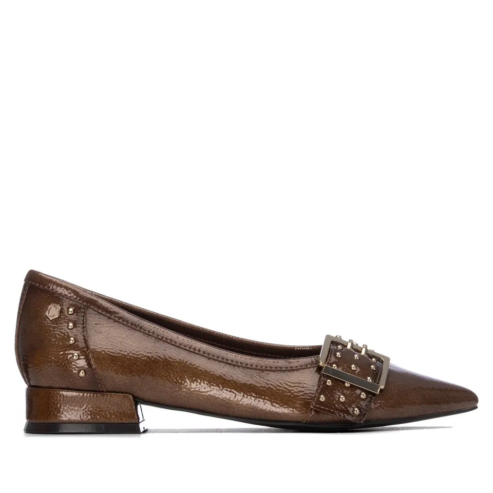 Carmela 16439702 ballerines femme taupe vernis plates