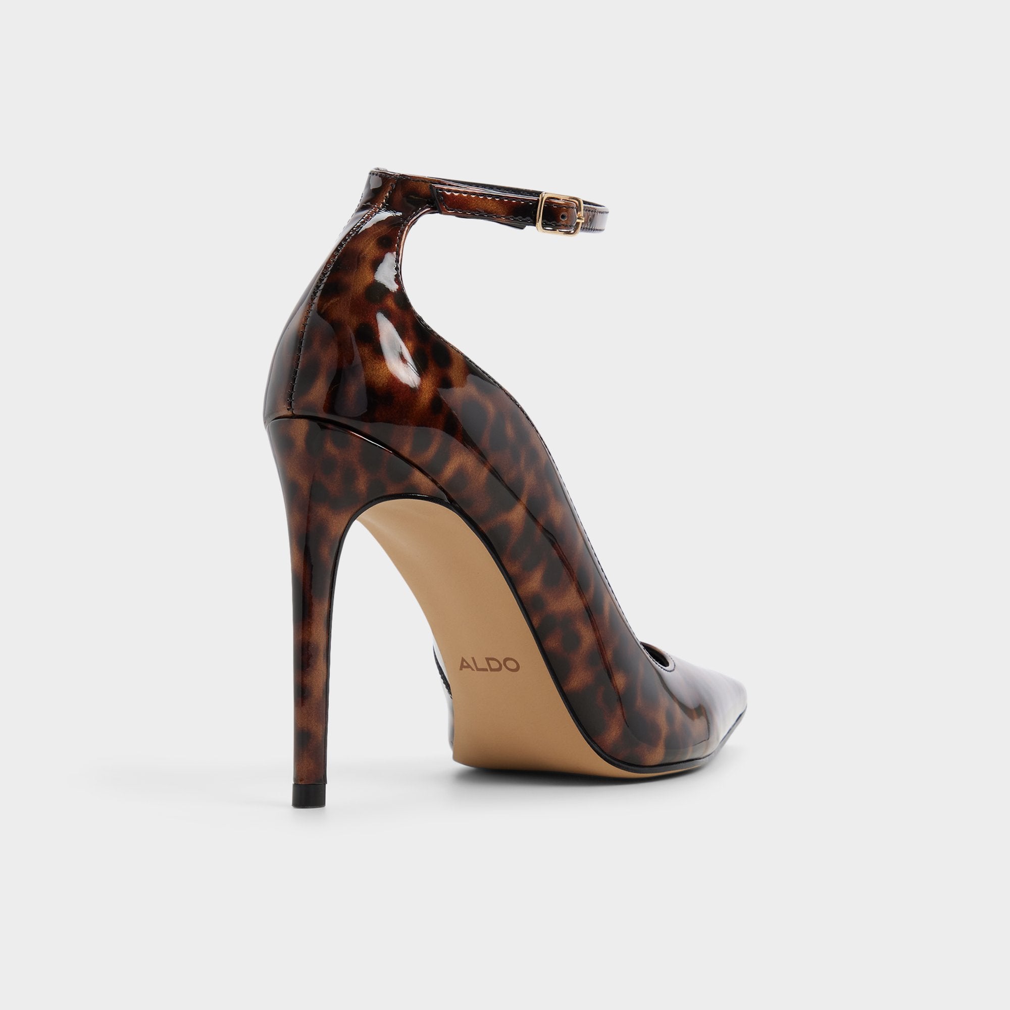 ALDO Antigua sandales à talon marron écaille