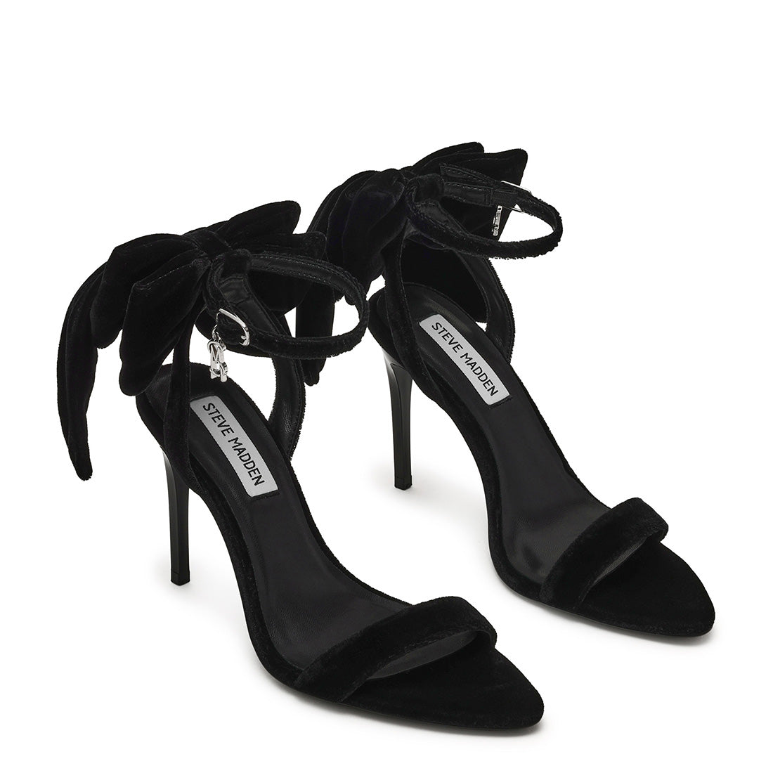 Steve Madden Nivia sandale talon velours noir 9,5 cm