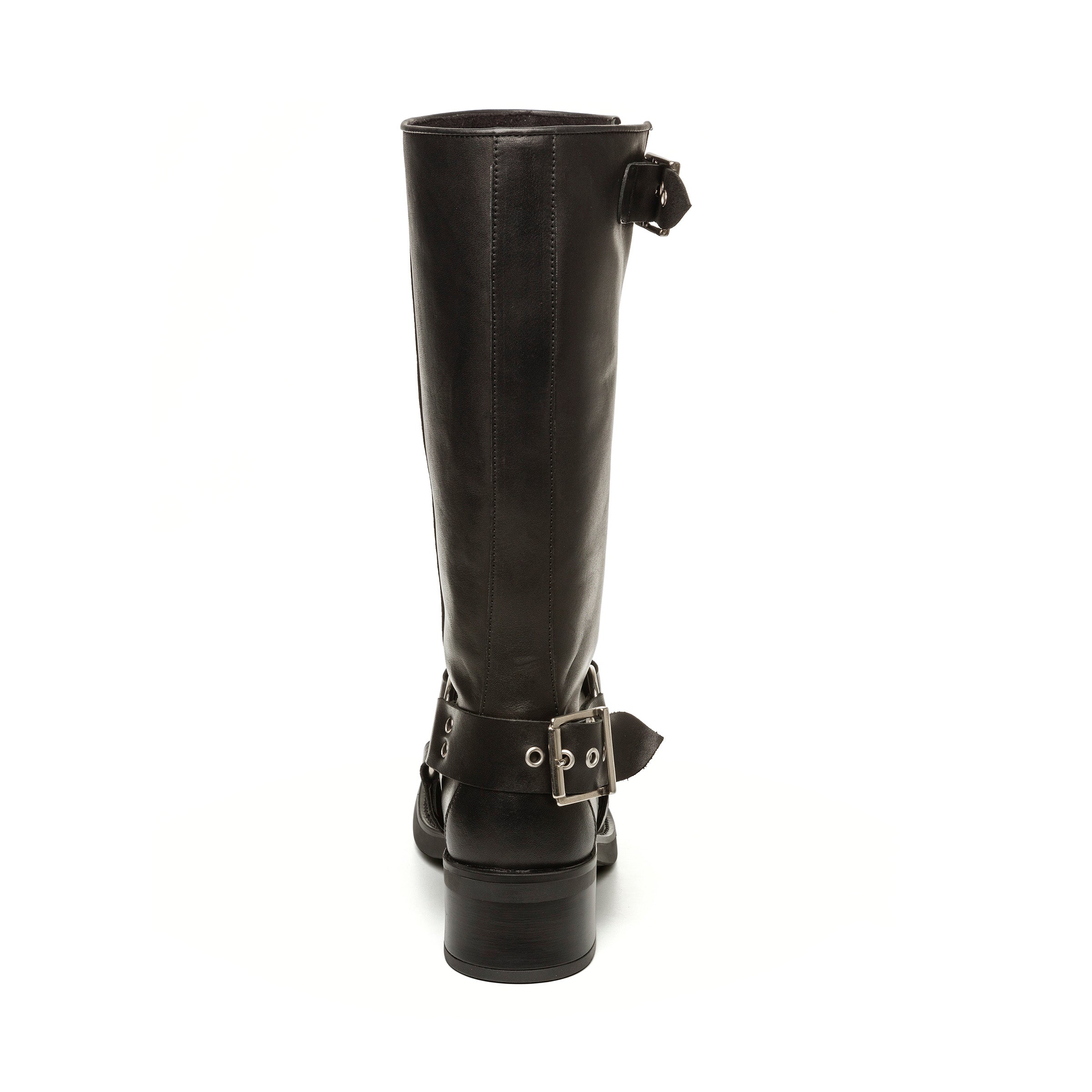Steve Madden Beau bottes cuir noir mi-mollet