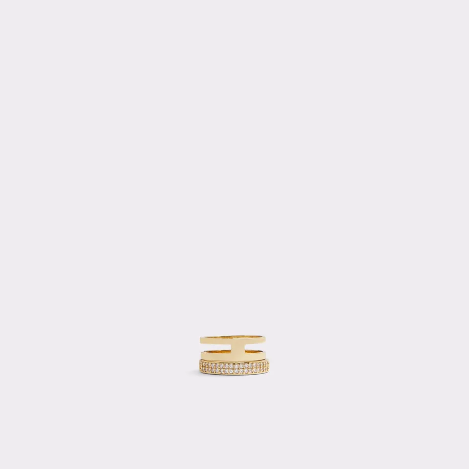 ALDO Banzet bague femme lot empilable doré
