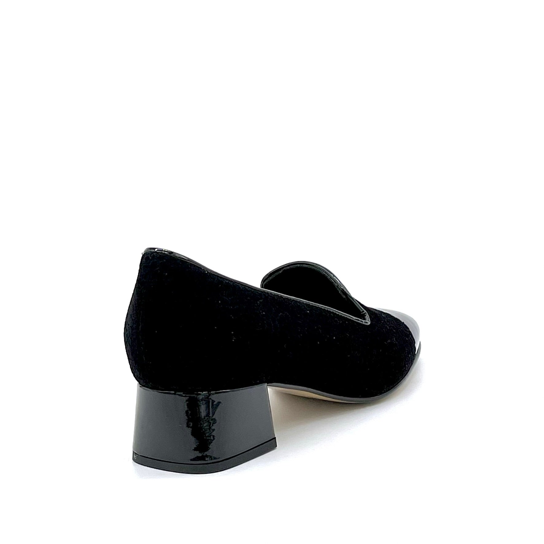 Elata 53531 derbies noir vernis talon 3,5 cm