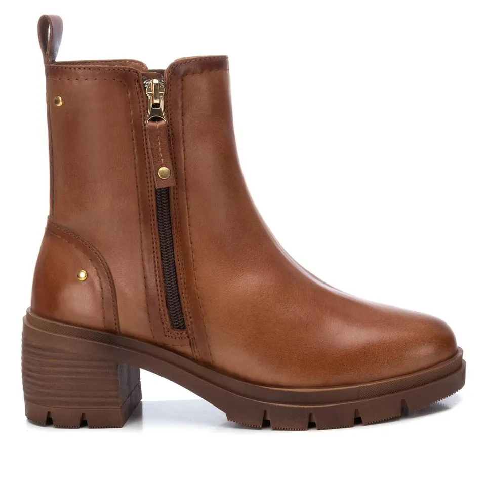 Carmela 16197401 bottines femme marron cuir motardes