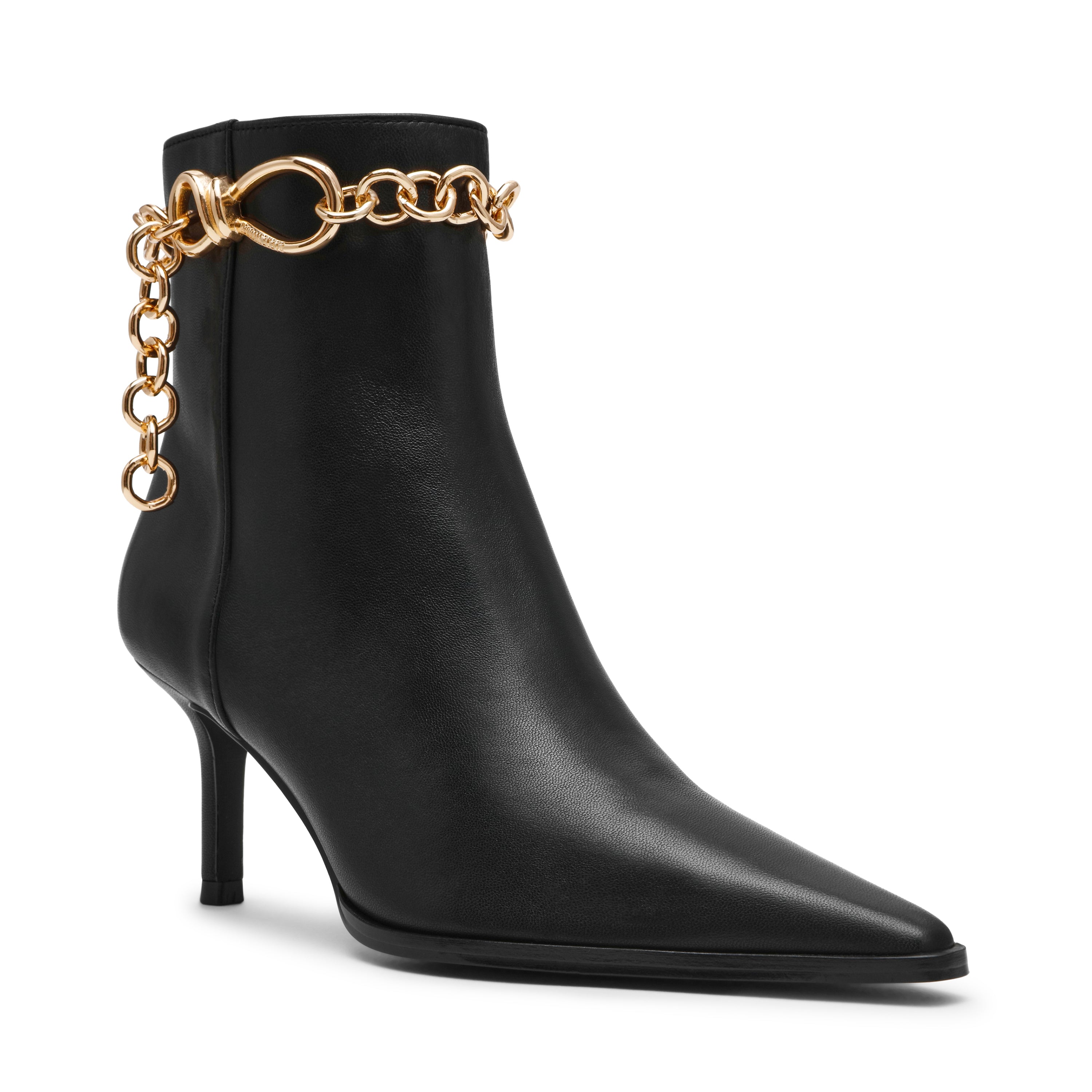 Steve Madden Link In Bootie bottine cuir noir talon 5 cm