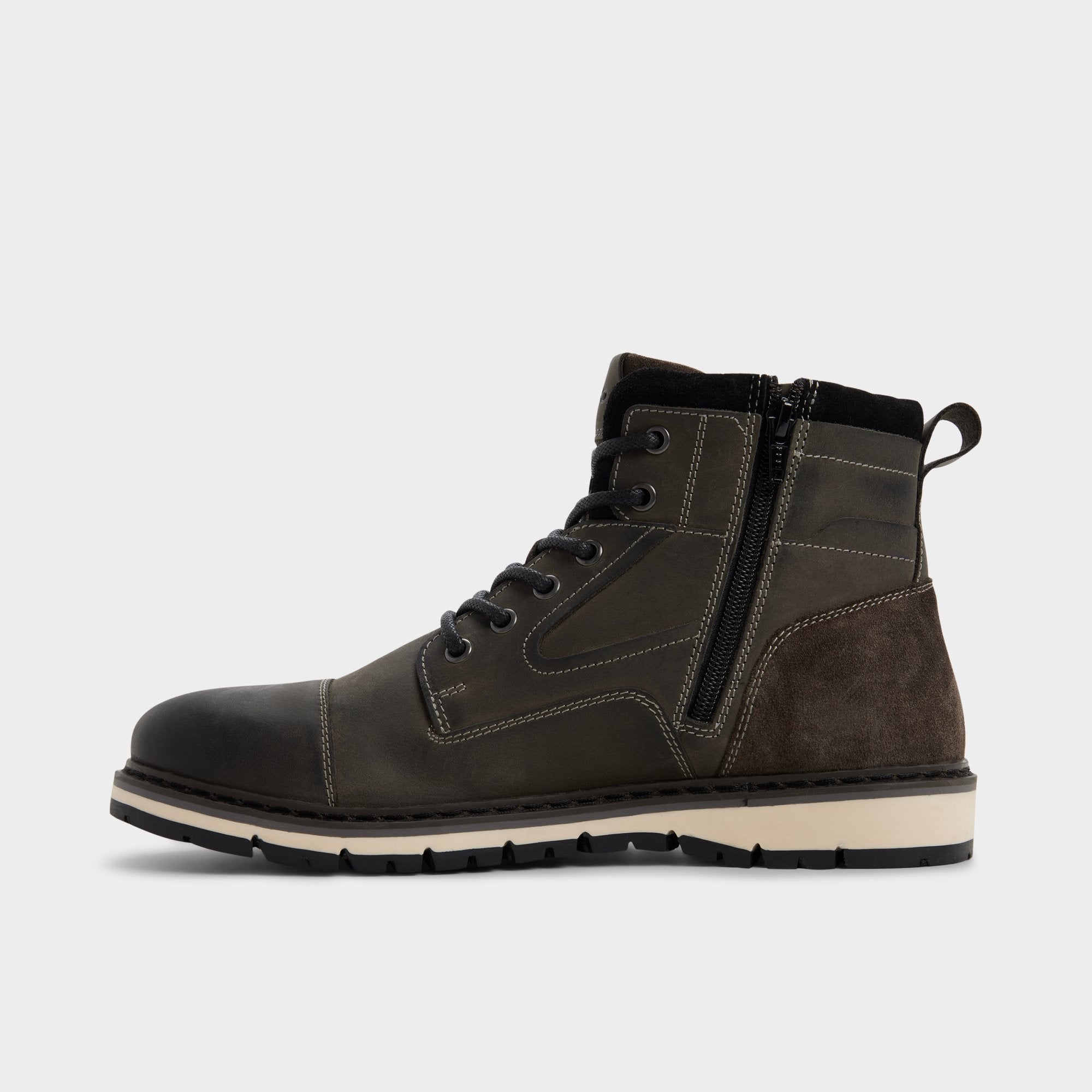 ALDO Armie bottines à lacets gris fourrure