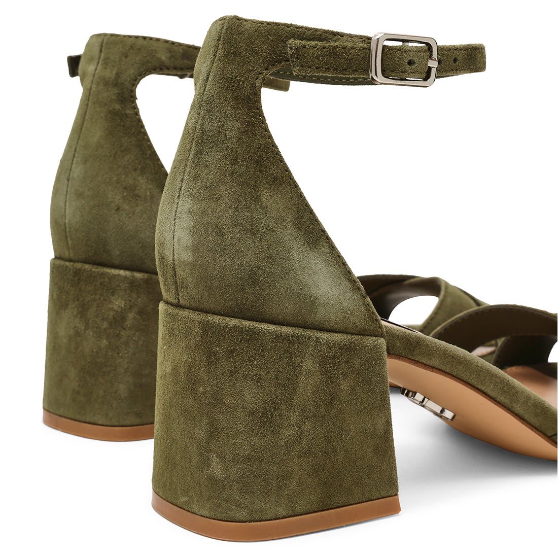 Steve Madden Fergie-SUE sandale olive daim talon 5 cm
