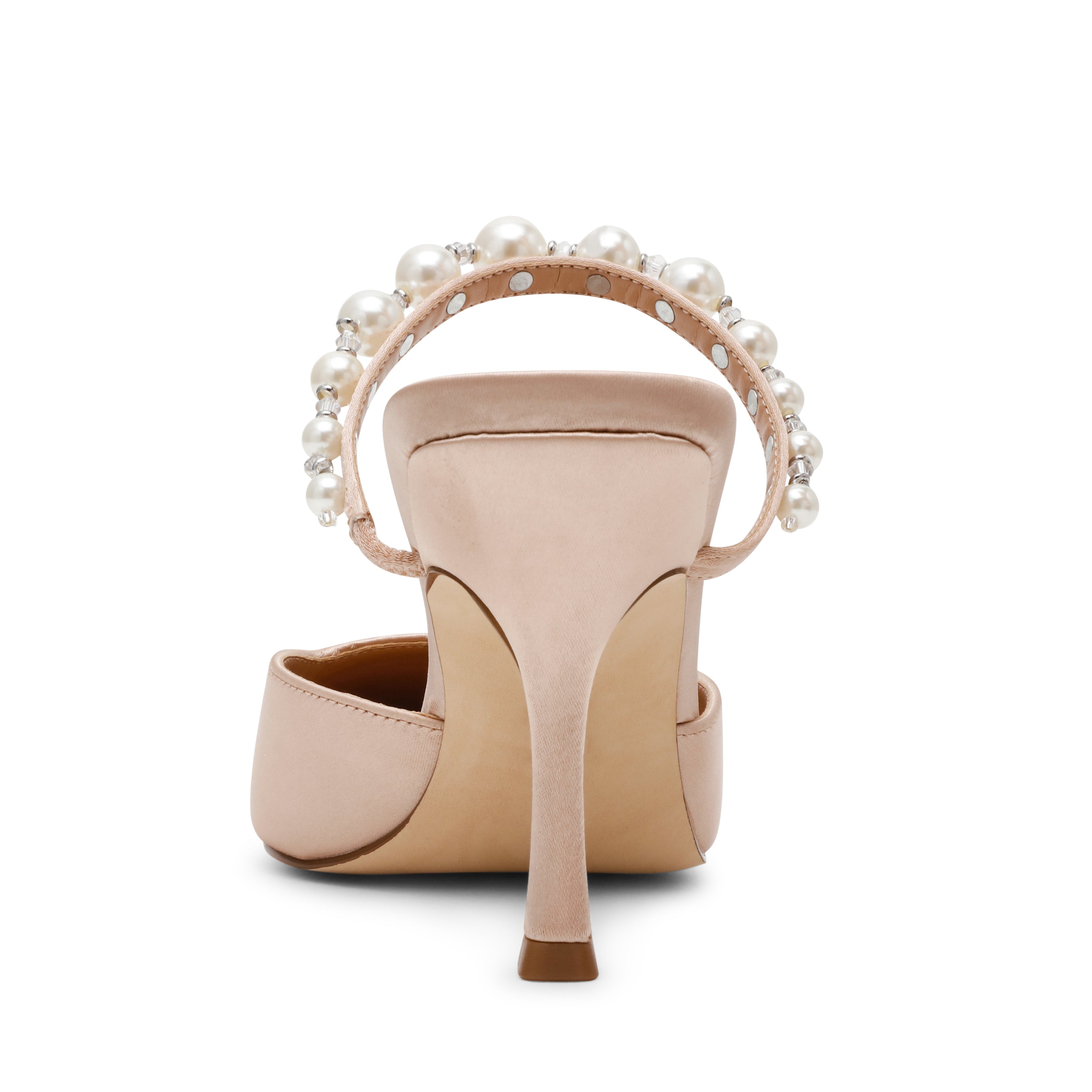 Steve Madden Brecki-P mule satin champagne talon 9 cm